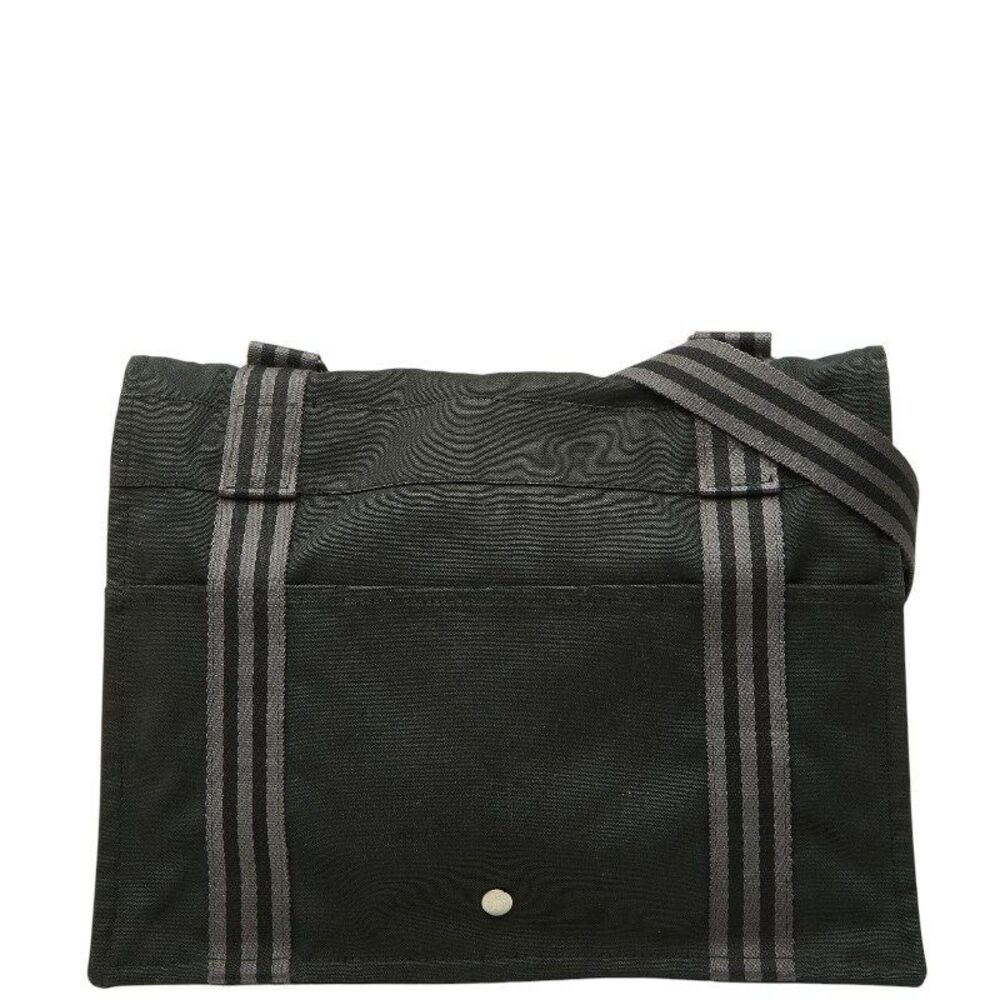 Hermes Fourre Tout Basace MM Canvas Shoulder Bag
